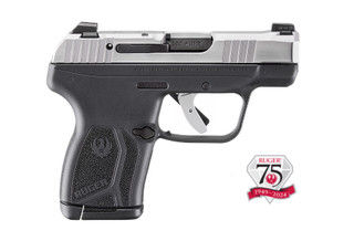 Ruger LCP MAX semi-automatic .380 ACP pistol with matte stainless slide.